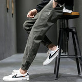 Eoior Spring Autumn Korean Straight Pants for Men Fashion Loose Casual Trousers Hip Hop Harajuku Y2K Vintage Streetwear Male Clothes