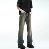 Eoior ICCLEK New Jeans Men's Jeans Straight leg Jeans Gradient Jeans Fashion Jeans Casual Jeans