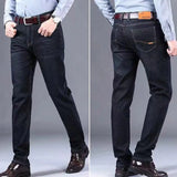 Eoior Summer Fashion Thin Stretch Men'S Jeans Straight Tube Loose Casual Men'S Pants Summer Construction Site Work Men'S Pants A3397