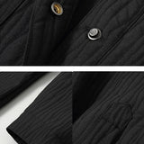 Eoior 11XL 10XL Plus Size Jacket Men Solid Color Coats Jackets Spring Autumn Button Jacket Male Big Size Outerwear Black