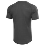 Eoior High Quality Summer Men's Tshirt Casual Short Sleeve Henry Collar T Shirt for Men Solid Color Tops Tees Mens Clothing US Size