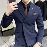 25 Colors Blazer S-7XL New Wedding Dress Formal Business Slim Mens Suit Jacket Plaid Striped Solid Color Blazer 1 Pcs