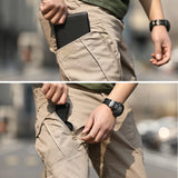 Eoior Cargo Pants Men Military Tactical Trousers Large Side Pockets Abrasion Scratch Resistant Male Pant Outdoor Traning Hiking Pants