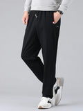 Eoior Spring Summer Straight Cotton Sweatpants Men Sportswear Casual Long Track Pants Male Loose Joggers Trousers Plus Size 8XL