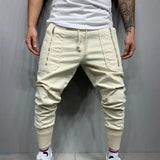 Eoior   New Cargo Pants Men Green Fashion Casual Pencil Trousers Multi-Pocket Zipper Hip Hop Style Men Harem Pants Joggers штаны