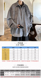 Eoior  Fashion Lapel Button All-match Solid Shirts Coats Men's Clothing 2024 Spring New Loose Casual Long Sleeve Tops Korean Shirt