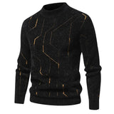 Eoior Men's Autumn and Winter New Imitation Mink Sweater  Matching Fashion Knit Sweater Man Clothes