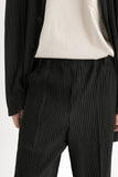 Eoior Miyake Pleated Pants Fashion Costume Japanese Streetwear Men Pants Comfortable Black Stretch Suit Pants