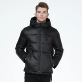 Eoior ICEbear  Winter New Outdoor Warm Parkas Jacket Coat Men Outwear Brand Casual Hat Waterproof  Parka MWD22825I