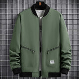 Eoior  New Spring Jackets Men Baseball Jacket Fashion Casual Coat Jacket Plus Size 6XL 8XL Outdoor Outerwear Solid Color