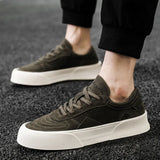 Leather Men Shoes Lace Up Casual Shoes Men Sneakers Breathable Lightweight Footwear Comfortable Male Sports Tenis Masculino