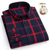 Eoior New in shirt pure cotton long-sleeve shirts for men slim fit casual shirt oversize elegant plain shirt soft office plaid clothes