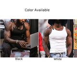 Streetwear Bottoming Camisoles Daily Sexy Sleeveless Slim Buttoned Straps Elastic Mens Pure Color Male Fashion