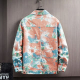 Eoior  Korean version youth men's camouflage denim jacket spring new loose top men's jacket