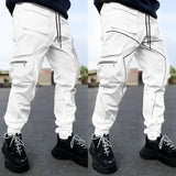 Eoior  Cargo Pants Casual Popular Men's Clothing 2024 Fashion Trend Comfortable Man Pants Reflective Designer Work Wear Large Size